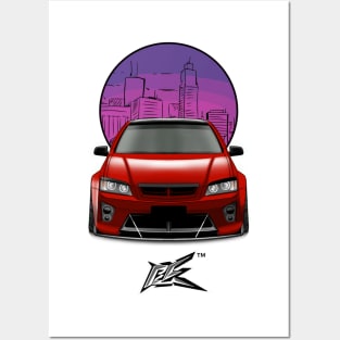 holden commodore ve ute red Posters and Art